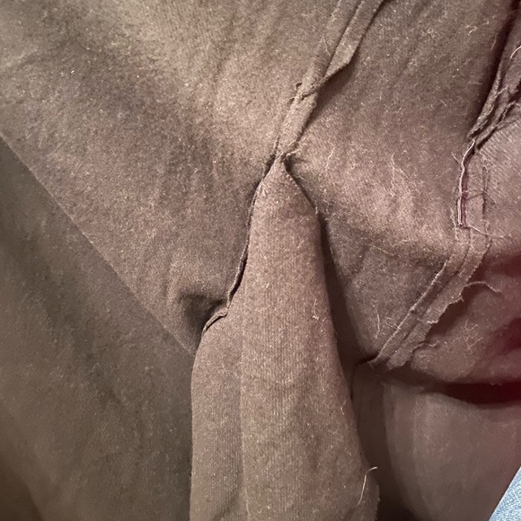 Izzue Collection Black Raw Edge Wool Blend Wrap Blazer - Picture 7 of 9